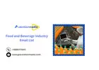  Best Food And Beverage Industry Email List In USA-UK